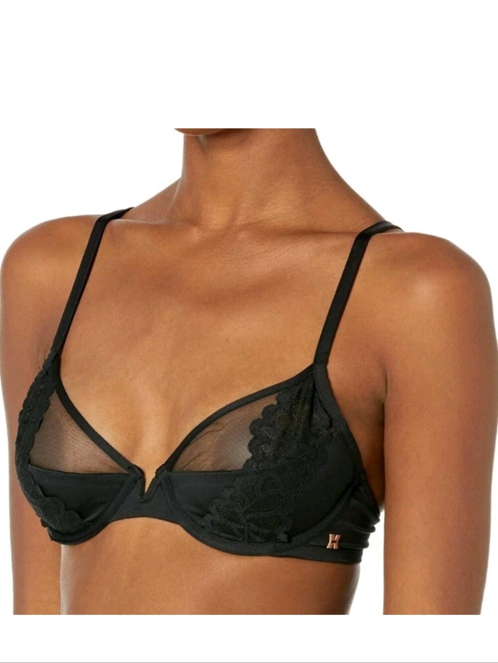 NWOT Savage X Fenty Savage Not Sorry Half Cup Bra Caviar